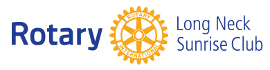 Longneck Sunrise Rotary Club log and home link