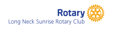 Longneck Sunrise Rotary Club log and home link