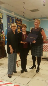 Connie Jones, League of Women Voters (center), Judy Hall (left), Paulette Rappa (right) 